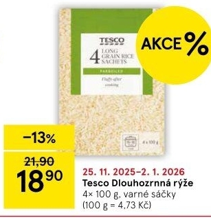 Rýže dlouhozrnná Tesco