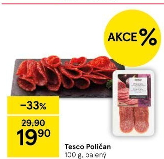 Salám Poličan Tesco