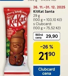 Santa Kit Kat Nestlé