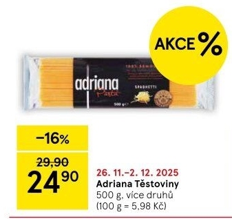 Těstoviny Adriana