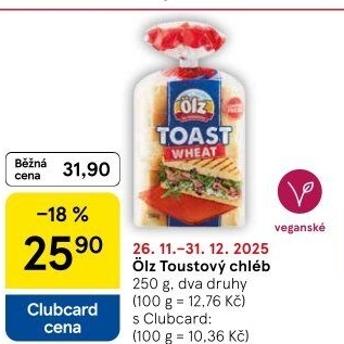 Toustový chléb Ölz