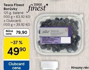 Borůvky Tesco Finest