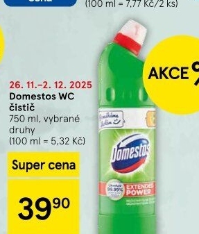 Čistič WC gelový Domestos