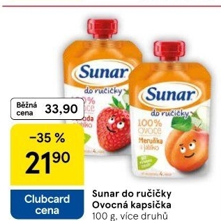Kapsička do ručičky Ovocný příkrm Sunar