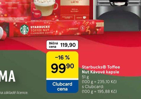 Kapsle Nespresso Starbucks