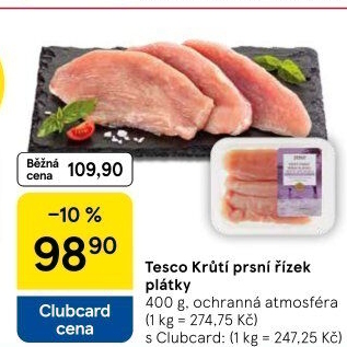 Krůtí prsní řízky Tesco