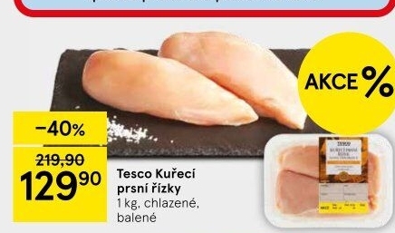 Kuřecí prsní řízky Tesco