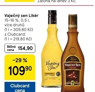 Likéry Vaječný sen Palírna U Zeleného Stromu