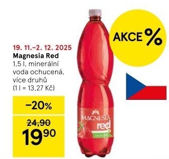 Minerální voda Magnesia Red