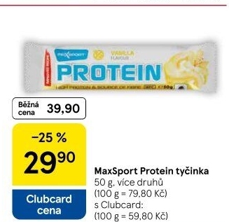 Proteinová tyčinka Maxsport