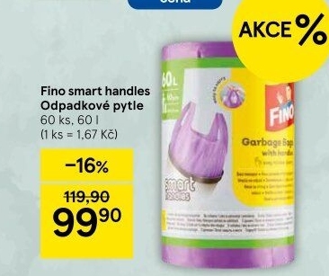 Pytle na odpadky 60 l Fino