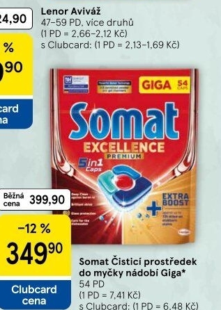 Tablety do myčky Excellence Somat