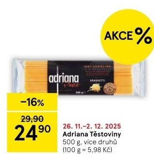 Těstoviny Adriana