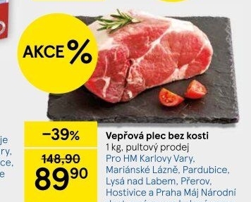 Vepřová plec bez kosti