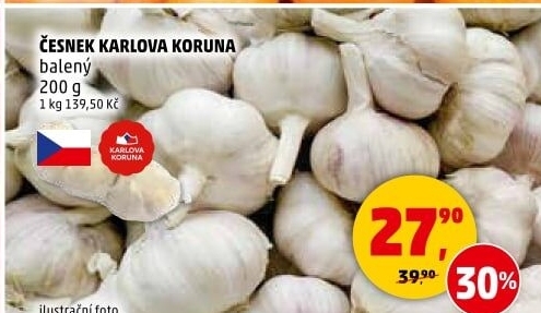 Česnek český Karlova Koruna