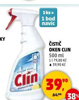 Čistič oken ve spreji Clin