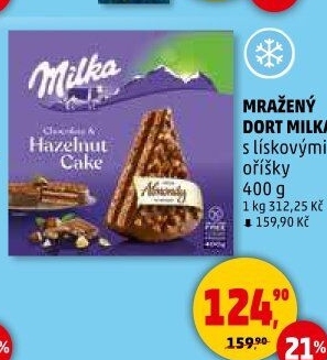 Dort bez lepku mražený Milka