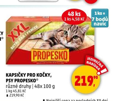 Kapsičky pro kočky Propesko