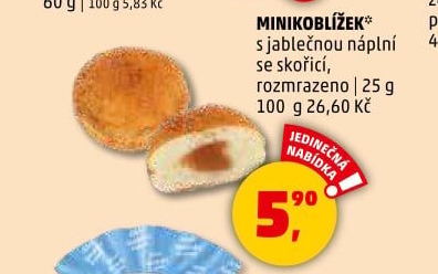 Kobliha s ovocnou náplní