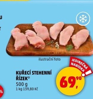 Kuřecí stehenní řízky mražené