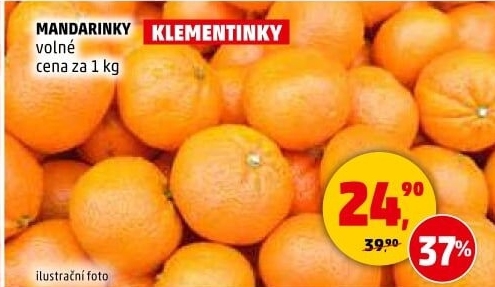 Mandarinky Klementinky