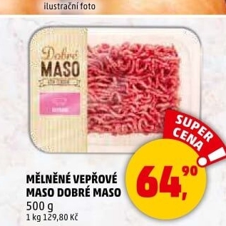 Mělněné vepřové maso Dobré maso