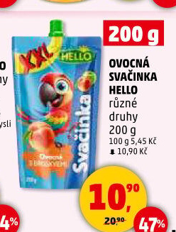 Ovocná kapsička Svačinka Hello
