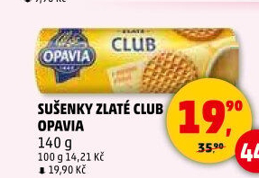 Sušenky Zlaté Club Opavia