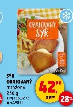 Sýr obalovaný mražený