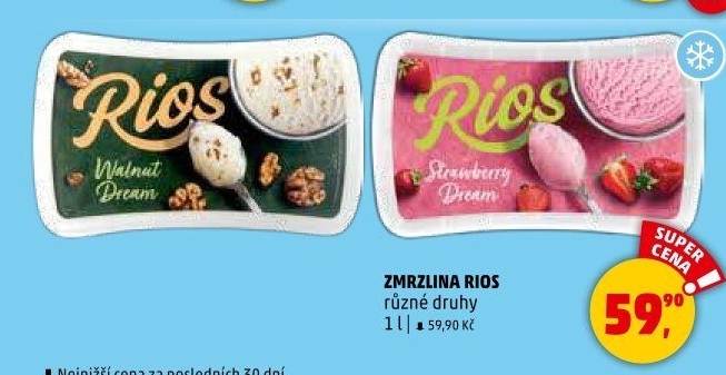 Zmrzlina ve vaničce Rios