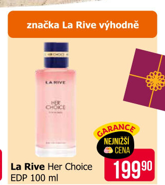 Parfémovaná voda dámská Her Choice La Rive