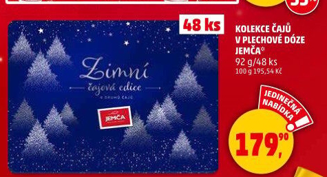 Kolekce čajů Zimní edice Jemča - plechová dóza