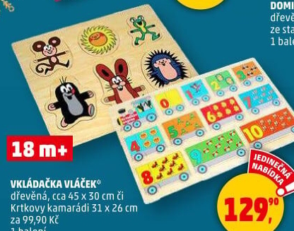 Vkládačka dřevěná