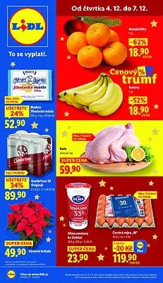 akční leták Lidl 4.12.2025-7.12.2025