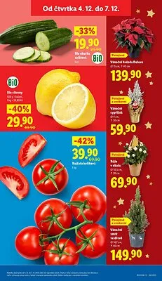 akční leták Lidl 4.12.2025-7.12.2025