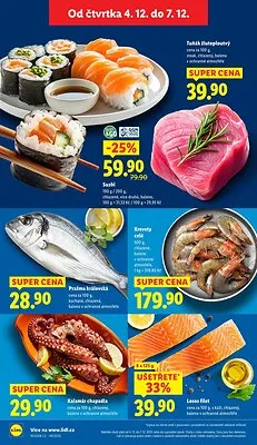 akční leták Lidl 4.12.2025-7.12.2025