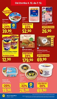 akční leták Lidl 4.12.2025-7.12.2025
