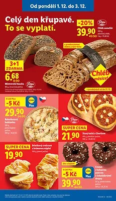 akční leták Lidl 1.12.2025-3.12.2025