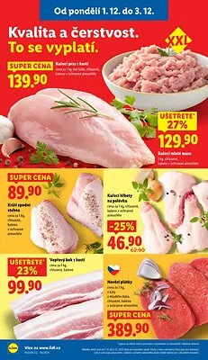 akční leták Lidl 1.12.2025-3.12.2025