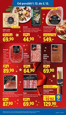 akční leták Lidl 1.12.2025-3.12.2025