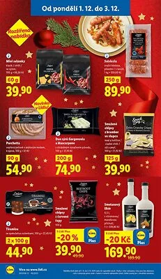 akční leták Lidl 1.12.2025-3.12.2025