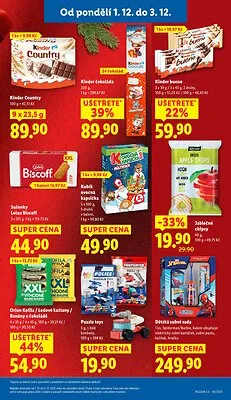 akční leták Lidl 1.12.2025-3.12.2025