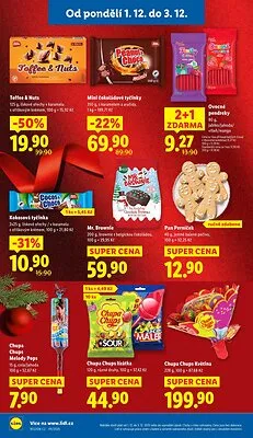 akční leták Lidl 1.12.2025-3.12.2025