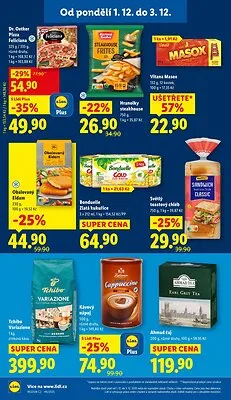 akční leták Lidl 1.12.2025-3.12.2025