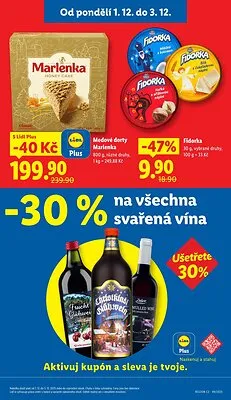 akční leták Lidl 1.12.2025-3.12.2025