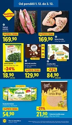 akční leták Lidl 1.12.2025-3.12.2025