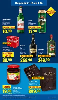 akční leták Lidl 1.12.2025-3.12.2025