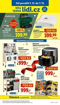 akční leták Lidl 1.12.2025-3.12.2025