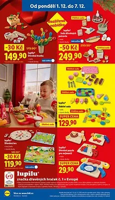 akční leták Lidl 1.12.2025-3.12.2025