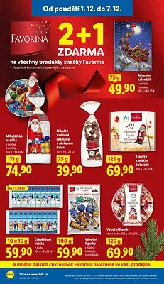 akční leták Lidl 1.12.2025-3.12.2025